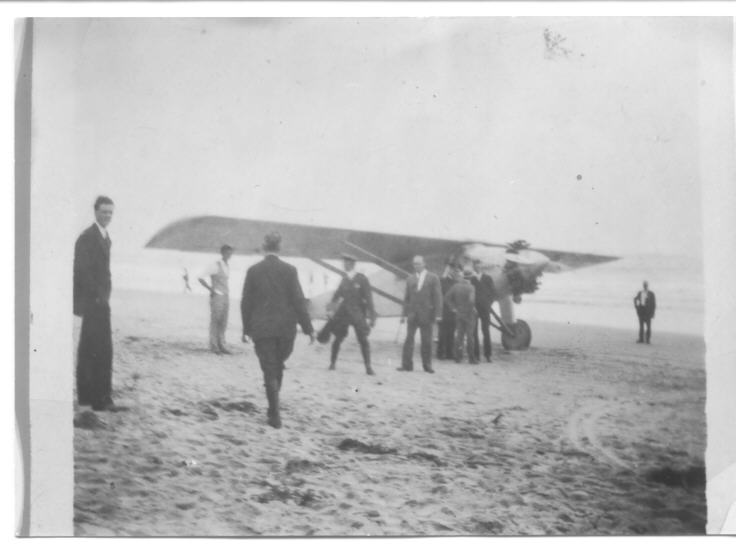 Charles Lindbergh circled Akron